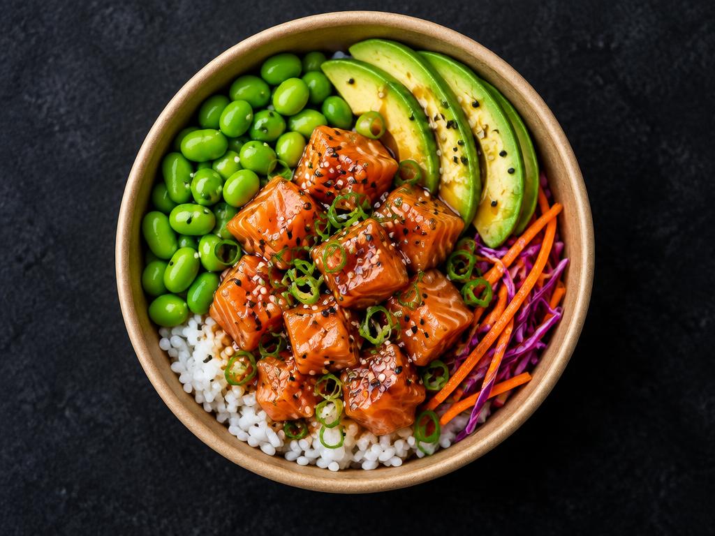 Poke Salmón Teriyaki